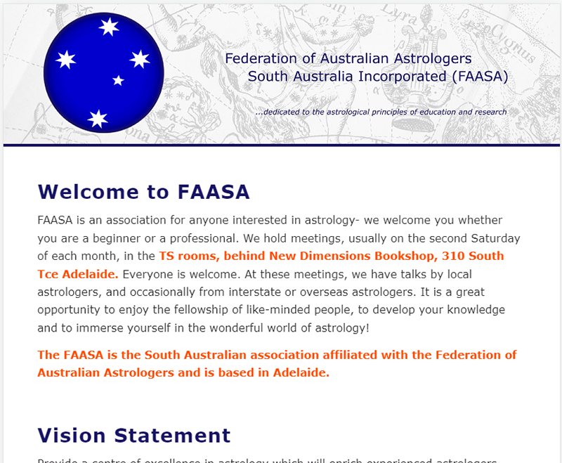 Ferderation of Australian Astrologers SA